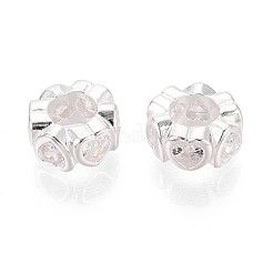 925 Sterling Silber klare Zirkonia Abstandsperlen&nbsp;STER-N016-118S