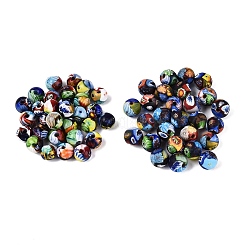 Handgemachte Millefiori Glas runde Perlen&nbsp;LA-N001-01A-12MM