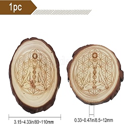 Sottobicchieri in legno rustico&nbsp;DJEW-WH0010-86