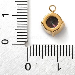 Pendentifs en acier inoxydable 304 micro pavés de zircones cubiques&nbsp;STAS-K292-01G-15