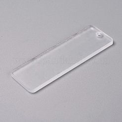Pendentifs en acrylique blanc transparent&nbsp;TACR-WH0002-04