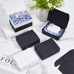 30 Stück 2 Farben Kraftpapier-Geschenkbox&nbsp;CON-DR0001-05