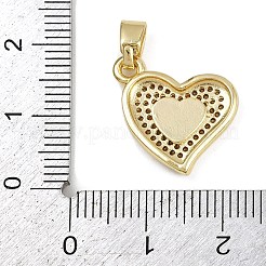 Ciondoli in smalto con zirconi cubici a micro pavimentazione in ottone&nbsp;KK-Z123-19G-02
