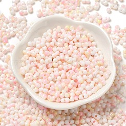 Zweifarbige Glasperlen mit Backfarbe&nbsp;SEED-F005-01A-02