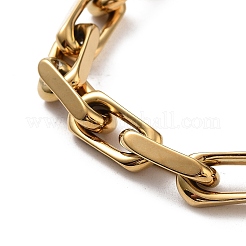 Bracelets à chaînes et trombones en acier inoxydable 304 avec placage ionique (IP)&nbsp;BJEW-K240-06G