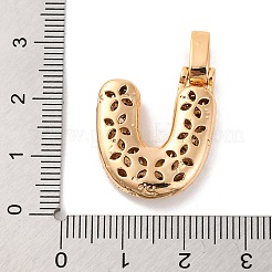 Pendentifs avec zircon cubiques à micro-pavés en laiton&nbsp;KK-C076-29U-G01