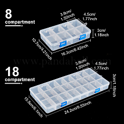 Boîtes en plastique de stockage d'organisateur&nbsp;CON-BC0006-80