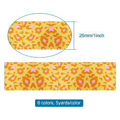 Ripsband mit Leopardenmuster&nbsp;OCOR-TA0001-25