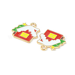 Noël pendentifs émail en alliage&nbsp;ENAM-D047-10LG-07