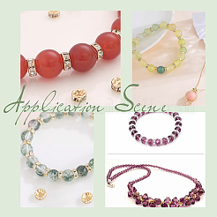 30 Stück 3 Farben Messing Micro Pave Zirkonia Perlen&nbsp;KK-PH0005-92