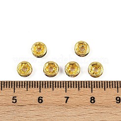 Messing Strass Zwischen perlen&nbsp;RB-A014-Z7mm-37G