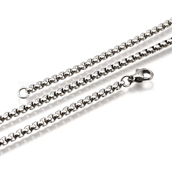 Colliers à chaîne en acier inoxydable 304 anti-ternissement&nbsp;NJEW-O110-05I-P