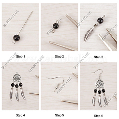 DIY-Set zur Herstellung von böhmischen Kronleuchter-Ohrringen&nbsp;DIY-SC0020-94