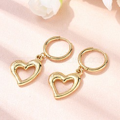 Pendientes de aro de acero inoxidable 304&nbsp;EJEW-P329-02B-G