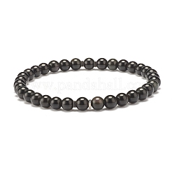 Ensemble de bracelets extensibles en perles de bois naturel&nbsp;BJEW-JB07344