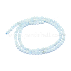 Natürliche Aquamarin Perlen Stränge&nbsp;G-E411-19D-3mm