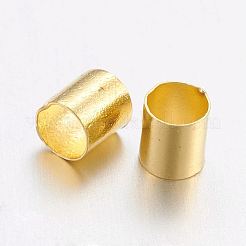 Messing Crimpperlen&nbsp;X-KK-L017-G