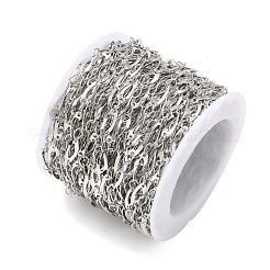 Catene a maglie ovali in ottone placcato cremagliera&nbsp;CHC-N009-05P