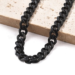 Bracciali a catena cubana in acciaio inossidabile 304 per uomo e donna&nbsp;BJEW-Q038-02EB