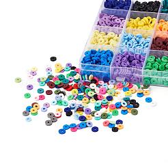 4224 Stück 24 Farben handgefertigte Polymer Clay Perlen&nbsp;CLAY-YW0001-16