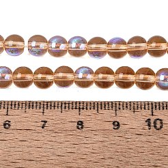 Trasparenti perle di vetro placca fili&nbsp;EGLA-Q132-6MM-01A-03