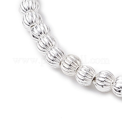 Stretch-Armbänder aus Legierung mit Kürbisperlen für Frauen und Männer&nbsp;BJEW-JB11267