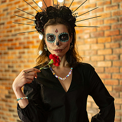 Halloween-Thema DIY handgemachte Polymer Clay & CCB Kunststoff Spacer & ABS Kunststoff & Acryl Perlen Zubehörse Kits&nbsp;DIY-PA0001-08