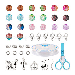 Kit per la creazione di decorazioni con pendenti con orecchini pendenti con perline fai da te&nbsp;DIY-TA0008-02