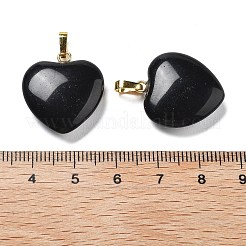 Natürlichen Obsidian Anhänger&nbsp;G-G956-B40-G