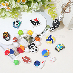 Sport-Serie PVC-Kunststoff & Silikon Perlen Zubehörse Kits&nbsp;DIY-BM0001-83