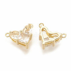 Breloques en laiton avec zircone cubique&nbsp;X-KK-S340-12G-07