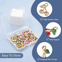 Encantos de esmalte de aleación 60pcs 6 colores&nbsp;FIND-TA0002-31