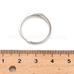 925 anillos ajustables de plata de primera ley con baño de rodio&nbsp;RJEW-S397-01P-12
