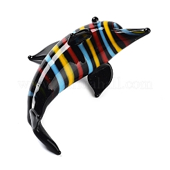 3d Delphin handgefertigte Bunte Malerei-Display-Dekoration&nbsp;DJEW-C012-06