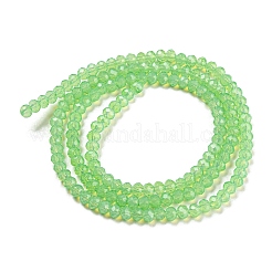 Fili di perle di vetro trasparenti con vernice da forno&nbsp;DGLA-A034-J2mm-B09