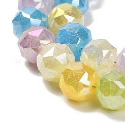 Chapelets de perles en verre électroplaqué&nbsp;EGLA-P066-06A-10mm-01