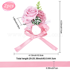 2 corsage de poignet en soie&nbsp;AJEW-CP0001-51E