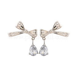 Pendientes de acero inoxidable 304 con rhinestone&nbsp;EJEW-Z098-09P