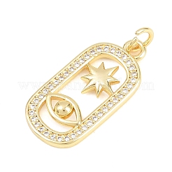 Pendentifs en laiton zircon cubique transparent&nbsp;KK-F938-07G