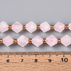 Natürlichen Rosenquarz Perlen Stränge&nbsp;G-T144-23A-05