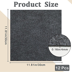 12 ruban adhésif carré en polyester pour tapis&nbsp;DIY-CN0003-45C