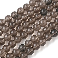 Natürliche Eis Obsidian Perlen Stränge&nbsp;G-P590-A03-6mm-01