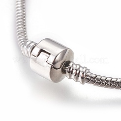 Laiton bracelets de style européen avec fermoir en laiton sans signe&nbsp;X-PPJ005Y-P