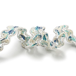 Bordure en dentelle ondulée en polyester&nbsp;OCOR-K007-03D
