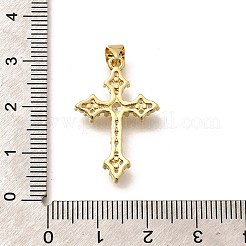 Gestell Messing micro ebnen Zirkonia Anhänger&nbsp;KK-L226-005G-02
