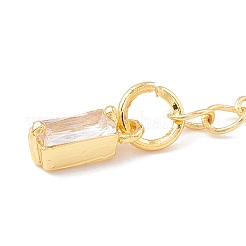 Prolunga catena in zirconi cubici micro pavè di ottone&nbsp;KK-C238-09G
