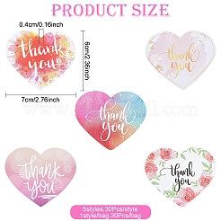 Dankeskarte aus beschichtetem Papier&nbsp;DIY-FS0007-76A