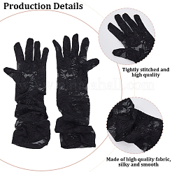 Lange Spitzenhandschuhe aus Polyester&nbsp;AJEW-WH20011-94A