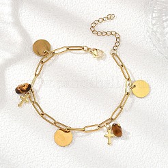 Bracelets à breloques en acier inoxydable 304&nbsp;BJEW-JB12821