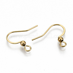 Ganchos para pendientes franceses de acero inoxidable 304&nbsp;STAS-S111-004G-NR